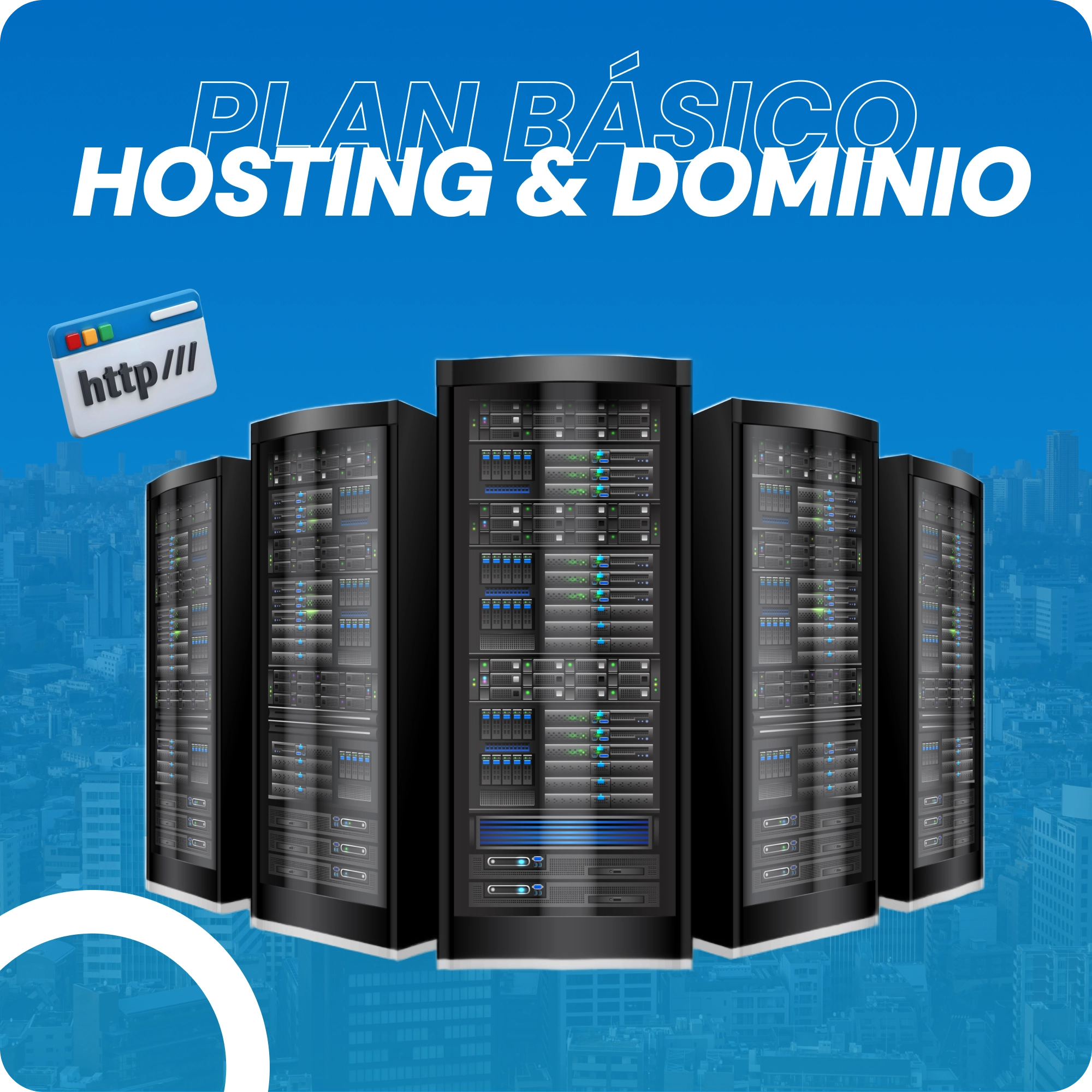 Plan hosting y dominio - Básico